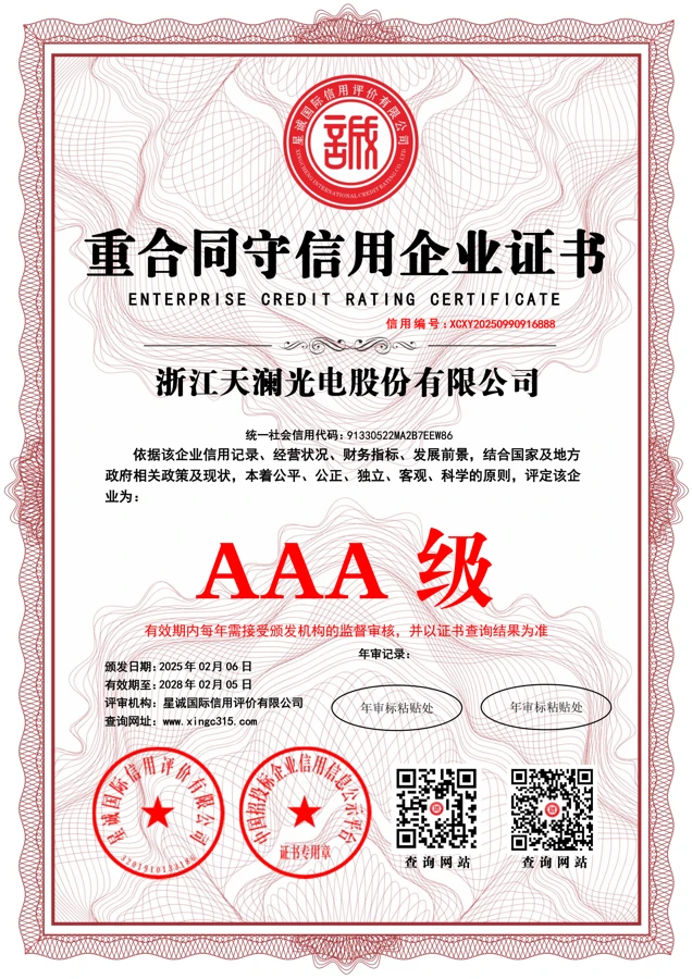 AAA · Contract performance credit