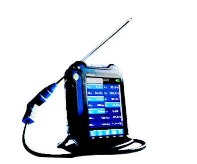 Portable flue gas analyzer