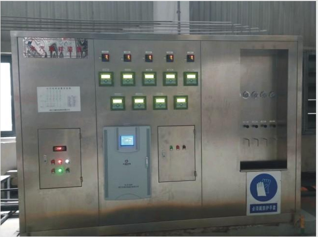 Water and steam sampling panel at the gas-fired power plant shown in the customer handbook