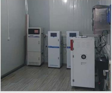Wastewater monitoring equipment at the gas-fired power plant shown in the customer handbook